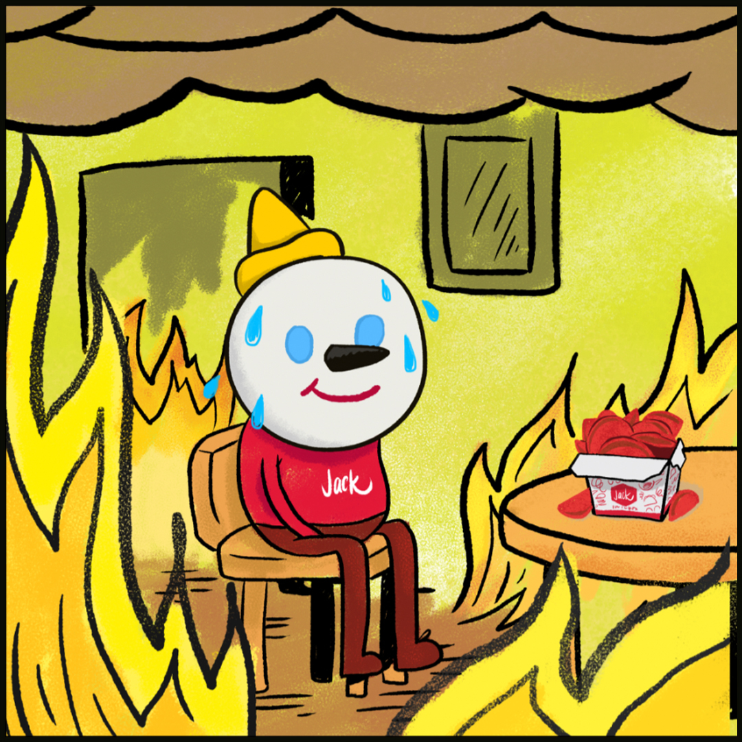Jack in the Box fire meme